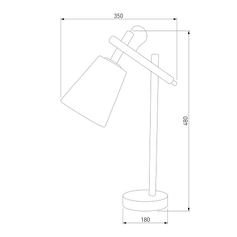 Настольная лампа TK Lighting 668 Vaio Grafit 1