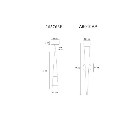 Бра ARTE Lamp A6010AP-1CC