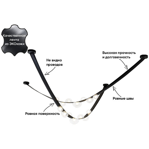 Накладной светильник Crystal Lux BOSQUE SP7 L3000 BLACK/TRANSPARENT