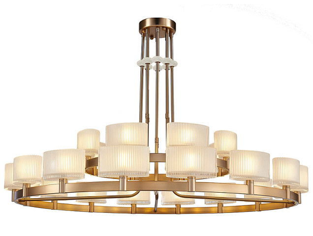 Люстра на штанге Newport 4338+16/C new gold