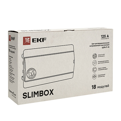 EKF PROxima Щит распред. встраиваемый ЩРВ-П-18 "SlimBox" IP41