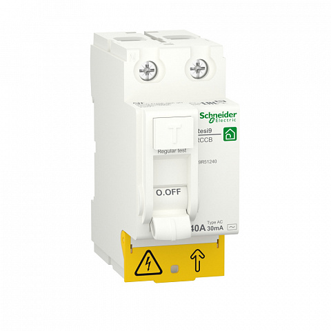 Schneider Electric RESI9 Выключатель дифференциального тока (УЗО) 40А 2P 30мА тип AC