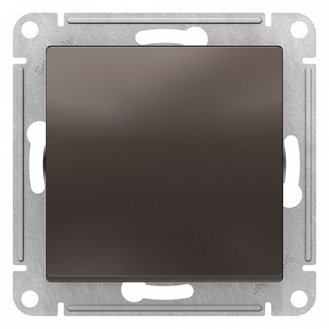 Systeme Electric AtlasDesign Мокко Выключатель 1-клавишный 2-полюсный, 10А, механизм