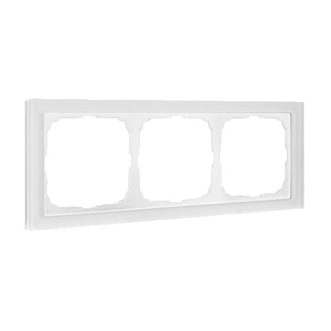 Systeme Electric ArtGallery Pure Матовое органическое стекло Белый Рамка 3-ая
