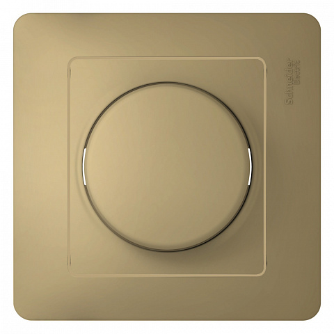 Systeme Electric Glossa Титан Светорегулятор (диммер) поворотный, 300Вт (в сборе с рамкой)