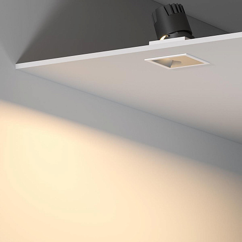 Встраиваемый светодиодный светильник Elektrostandard Inline 25091/LED 10W 3000K белый/хром a064615