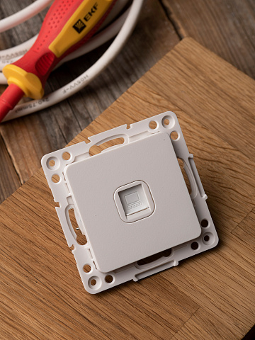EKF PROxima Стокгольм Белый Розетка RJ-45