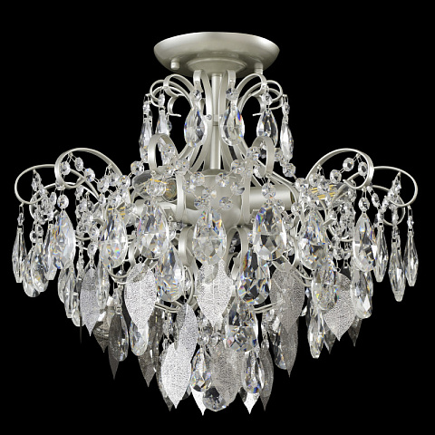Накладная люстра Crystal Lux ESMIRALDA PL4 SILVER