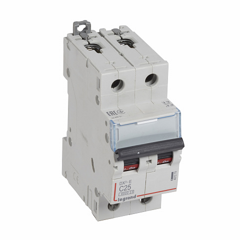 Legrand DX3-E Автоматический выключатель 2P 25А (С) 6000/6kA