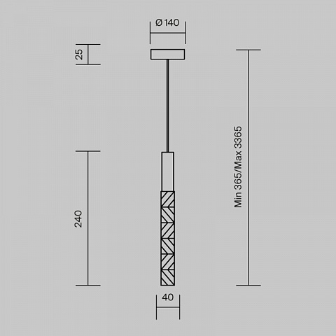 Подвесной светильник Maytoni MOD328PL-L3CH3K