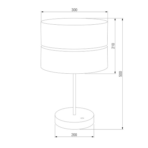 Настольная лампа TK Lighting 5467 Hilton Black Gold