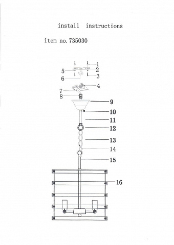 Подвесная люстра Lightstar 735030