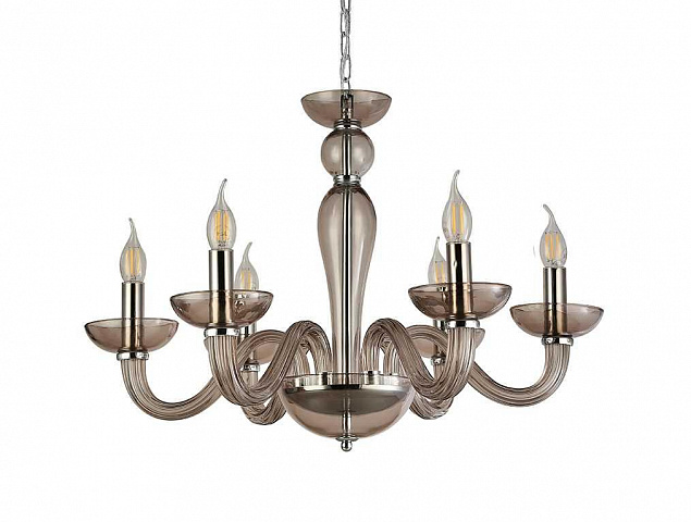 Подвесная люстра Newport 8646/C chrome coffee