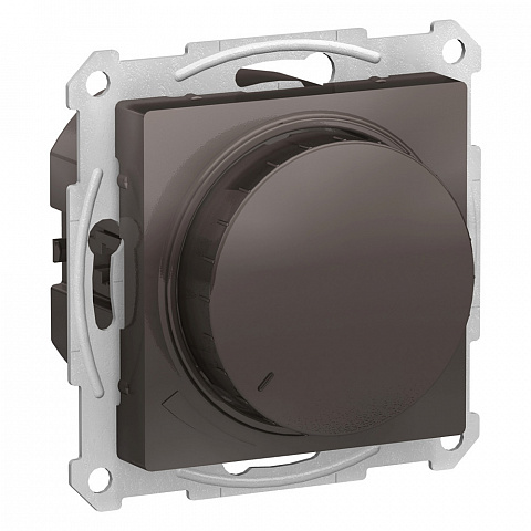 Systeme Electric AtlasDesign Мокко Светорегулятор (диммер) повор-нажим, LED, RC, 400Вт, мех.