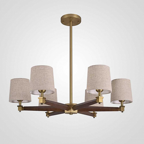 Подвесная люстра Imperium Loft Jorgenson D85 Beige/Dark Wood 102089-26