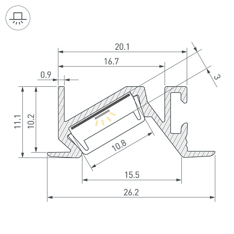 Профиль Arlight 063456