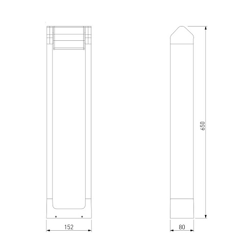 Садово-парковый светильник Elektrostandard 35163/F 3000K черный