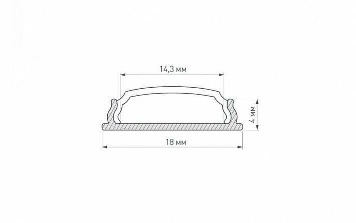 Профиль Arlight ARH-Bent-W18-2000 Anod 023087