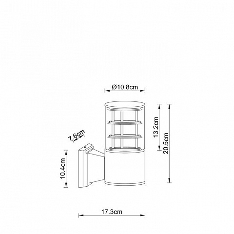 Светильник настенный ARTE Lamp A5315AL-1BK