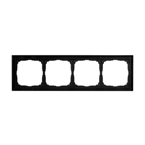 Systeme Electric ArtGallery Pure Матовое органическое стекло Черный Рамка 4-ая