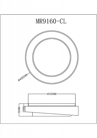 Потолочный светодиодный светильник MyFar Ceiling Rhea MR9160-CL