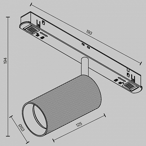 Светильник на шине Maytoni TR097-2-12W3K-M-BMG