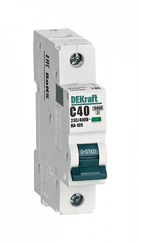 Dekraft Автоматический выключатель ВА105-1P-040A-C