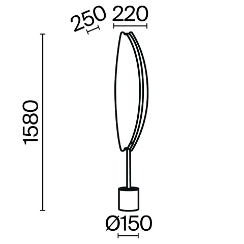 Торшер Maytoni MOD281FL-L33BS3K