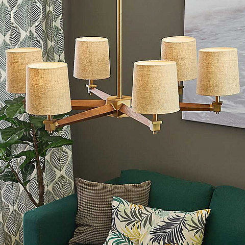 Подвесная люстра Imperium Loft Jorgenson D85 Beige/Light Wood 203573-26