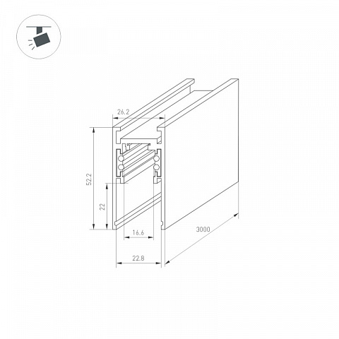 Шинопровод Arlight 033633