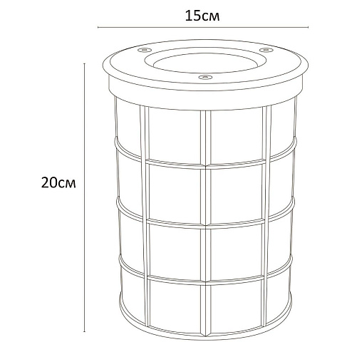 Тротуарный светильник ARTE Lamp A6014IN-1SS