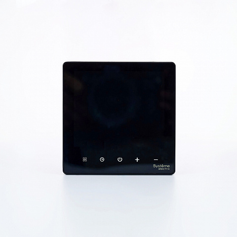 Systeme Electric ArtGallery Черный Термостат программируемый с Wi-Fi для электрического теплого пола, 16 А, моноблочный