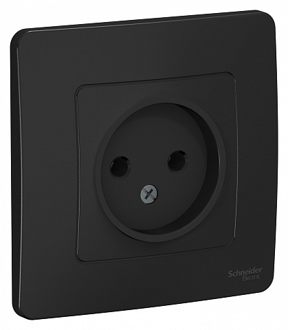 Systeme Electric Blanca внутр Антрацит Розетка б/з без шторок 16А, 250В