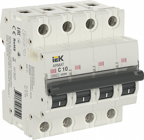 IEK ARMAT Автоматический выключатель M06N 4P C 10А