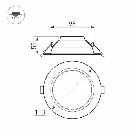 Светильник Downlight Arlight 023198(2)
