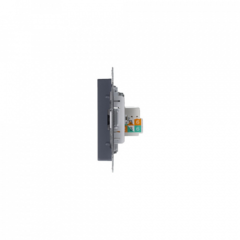 Systeme Electric AtlasDesign Грифель Розетка двойная комп+ТВ, RJ45+TV, кат.5E, механизм
