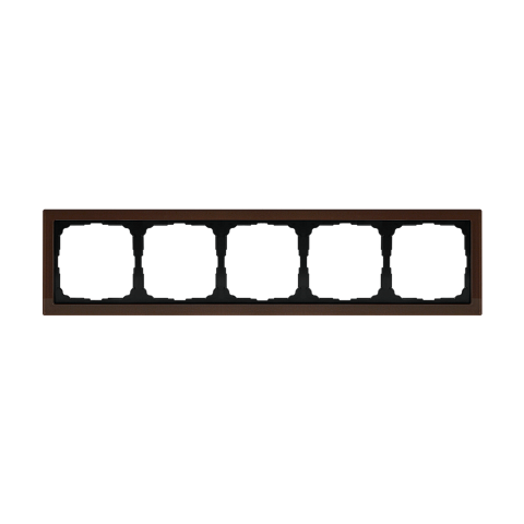 Systeme Electric ArtGallery Pure Органическое стекло Мокко Рамка 5-ая