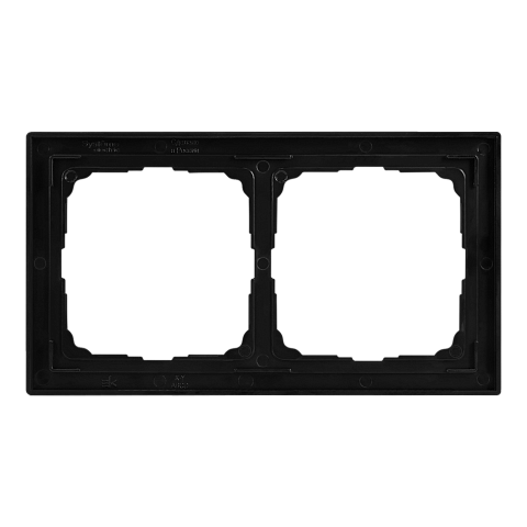 Systeme Electric ArtGallery Pure Матовое органическое стекло Черный Рамка 2-ая