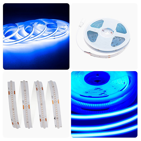 Светодиодная лента Apeyron 14W/m 512LED/m COB синий 2M 207ОО