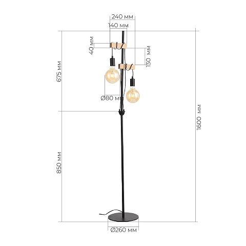 Торшер Evoluce Bagetti SL1142.405.01