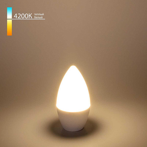 Лампа светодиодная Elektrostandard E14 6W 4200K матовая a049161