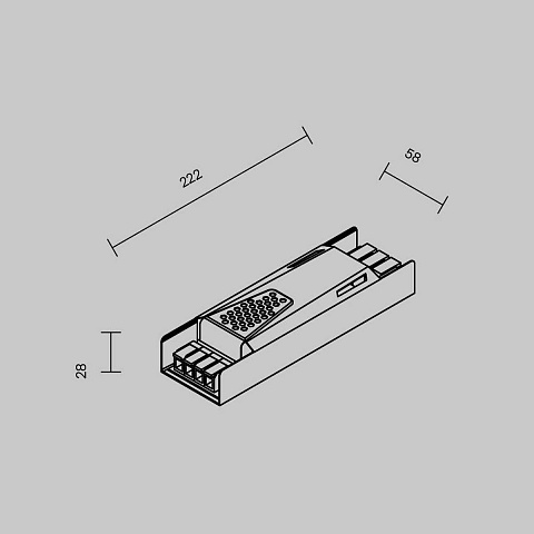 Источник напряжения PSL013 24В 400Вт IP20 Maytoni Led Strip 821010