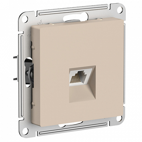 Systeme Electric AtlasDesign Песочный Розетка компьютерная RJ45, кат. 5Е, механизм