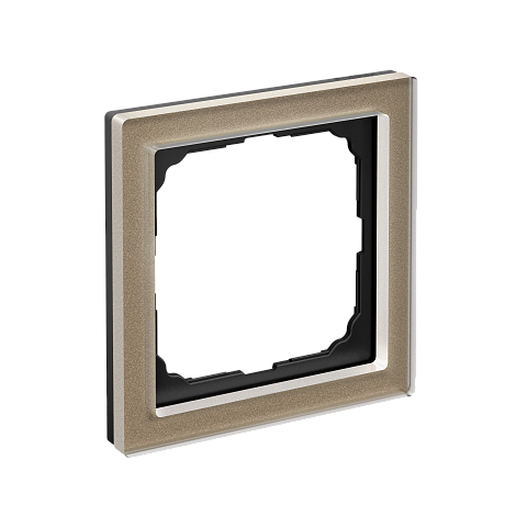 Systeme Electric ArtGallery Pure Органическое стекло Шампань Рамка 1-ая