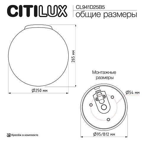 Накладной светильник Citilux CL941D25B5