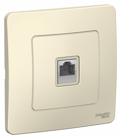 Systeme Electric Blanca внутр Молочная Розетка ТЛФ RJ11