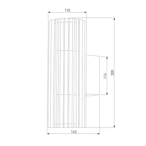 Уличный настенный светодиодный cветильник Elektrostandard Entero (35189/W) 3000K черный a072082
