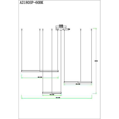 Каскадная люстра ARTE Lamp A2180SP-60BK