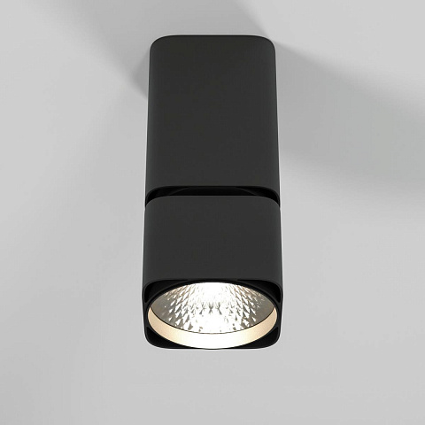 Потолочный светодиодный светильник Elektrostandard Cubus 25043/LED 10W 4000K черный a063682
