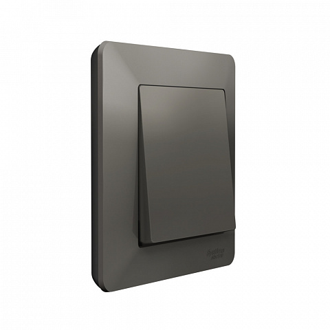 Systeme Electric AtlasDesign Air Сталь/дымчатый черный Рамка 1-ая